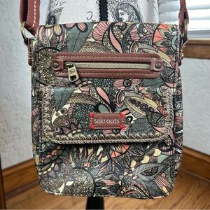 Sakroots | Sienna Spirit Desert Coated Canvas BOHO Crossbody